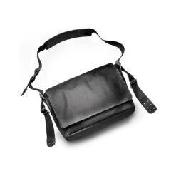 Brooks England Barbican Messenger Bag Black Noir