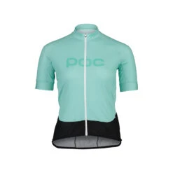 POC W Essential Road Logo Jersey Lt Fluorite Green Femme Vert D'eau