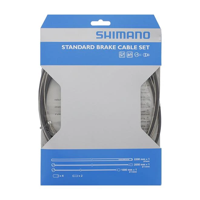 Shimano Kit Câbles Et Gaines De Frein VTT Acier Noir 3 Shimano Kit Câbles Et Gaines De Frein VTT Acier Noir