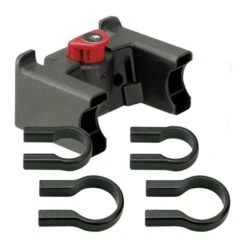 Klickfix Fixation Pour Cintre Avec Serrure + Collier 26 Et 31.8 Noir