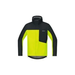Gore Wear C3 Gore-Tex Paclite Veste Capuche Jaune Fluo/Noir Homme Jaune Fluo