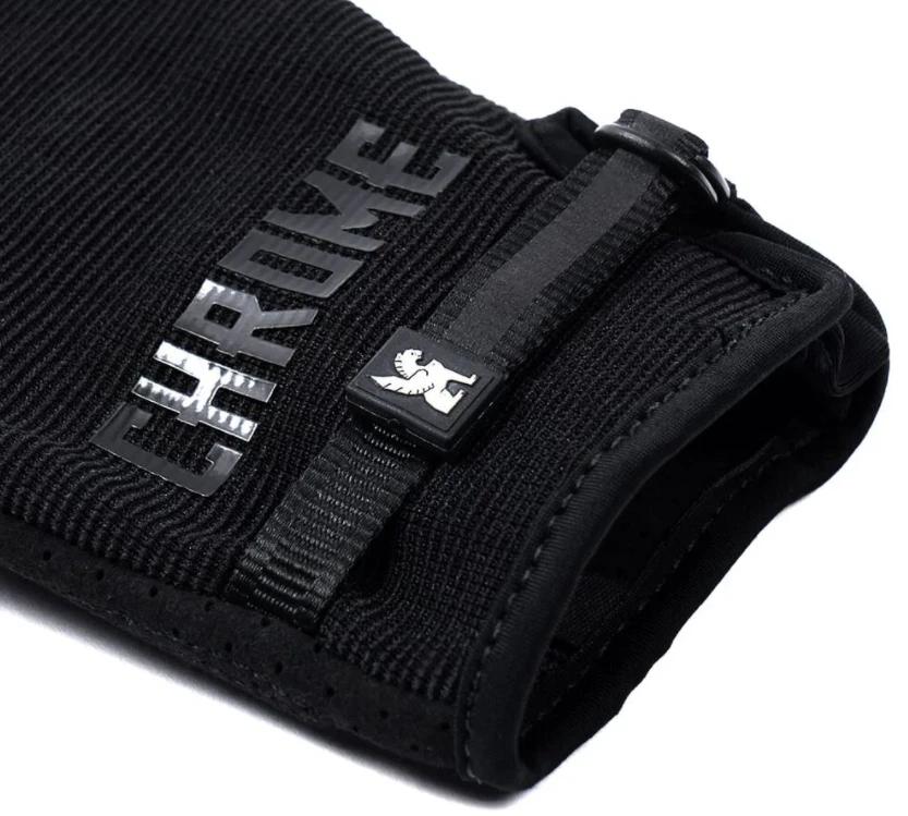 Chrome CYCLING GLOVES Black Homme Noir 5 Chrome CYCLING GLOVES Black Homme Noir – Image 3