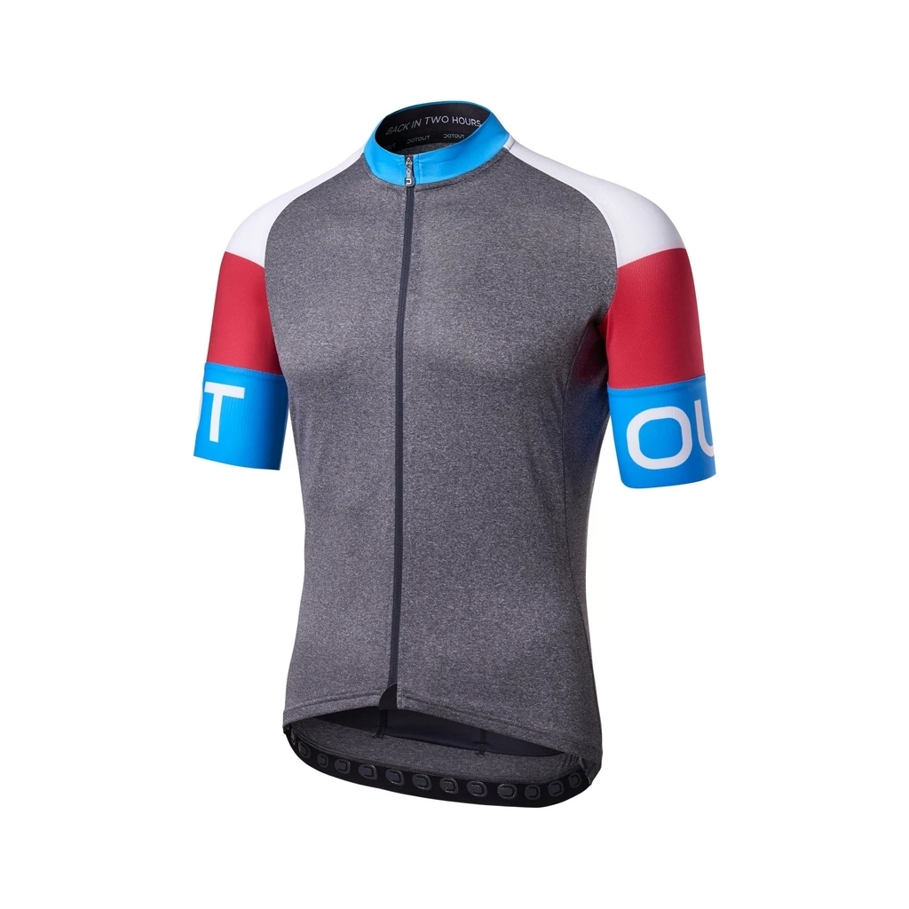 Dotout PURE JERSEY Dark Grey Red Blue Homme Gris 3 Dotout PURE JERSEY Dark Grey Red Blue Homme Gris