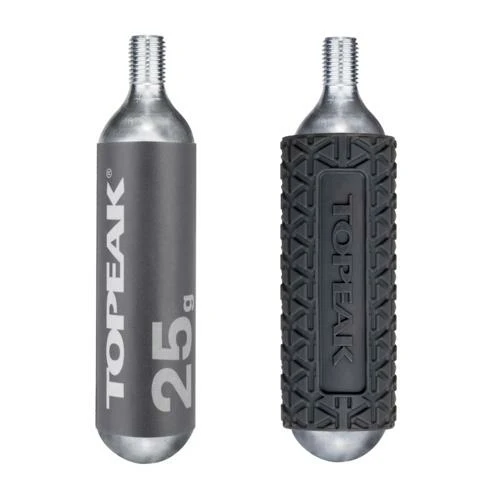Topeak CO2 Cartridge 25g Threated (2 Pieces W/ 1 Cover) 3 Topeak CO2 Cartridge 25g Threated (2 Pieces W/ 1 Cover)