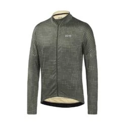 Gore Wear Progress Thermo GridCamo Jersey M Beige/lab Gray Homme Kaki