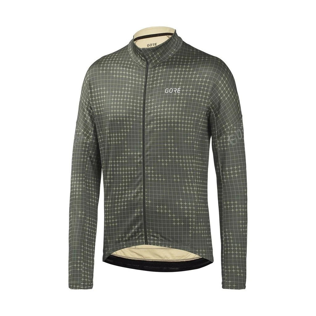 Gore Wear Progress Thermo GridCamo Jersey M Beige/lab Gray Homme Kaki 3 Gore Wear Progress Thermo GridCamo Jersey M Beige/lab Gray Homme Kaki