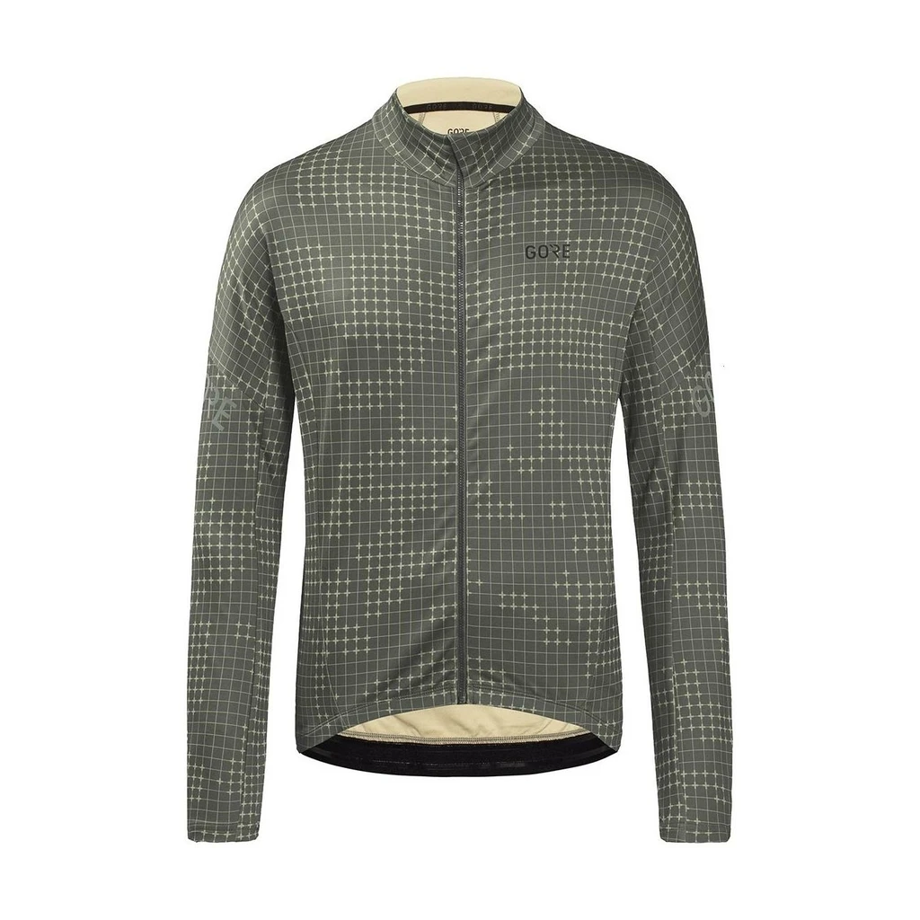 Gore Wear Progress Thermo GridCamo Jersey M Beige/lab Gray Homme Kaki 4 Gore Wear Progress Thermo GridCamo Jersey M Beige/lab Gray Homme Kaki – Image 2