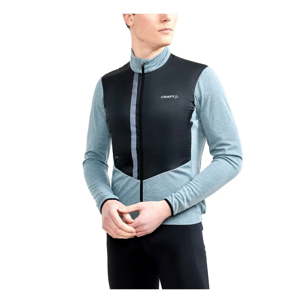 Craft ADV BIKE SUBZ WOOL LS JERSEY M TROOPER-BLACK Homme Bleu Denim 4 Craft ADV BIKE SUBZ WOOL LS JERSEY M TROOPER-BLACK Homme Bleu Denim – Image 2