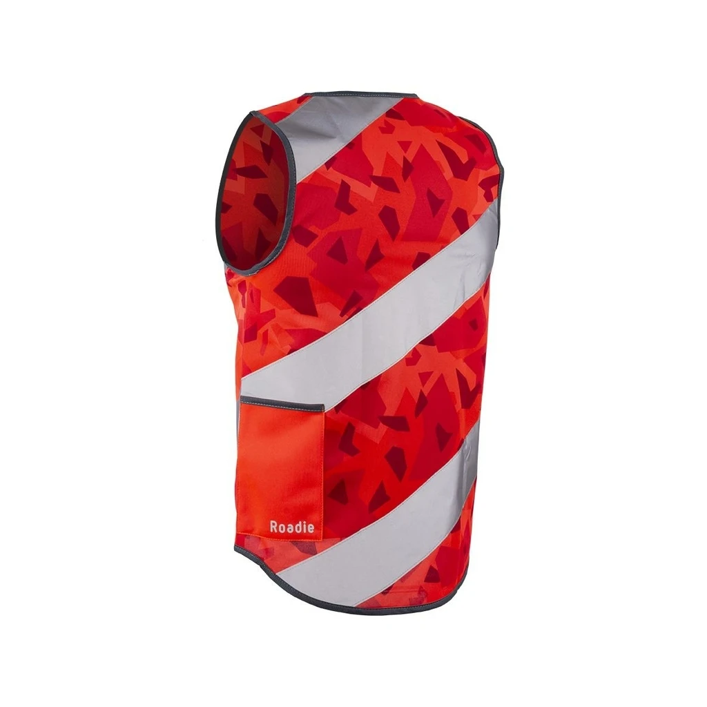 Wowow Gilet Réfléchissant Roadie Homme Rouge 4 Wowow Gilet Réfléchissant Roadie Homme Rouge – Image 2