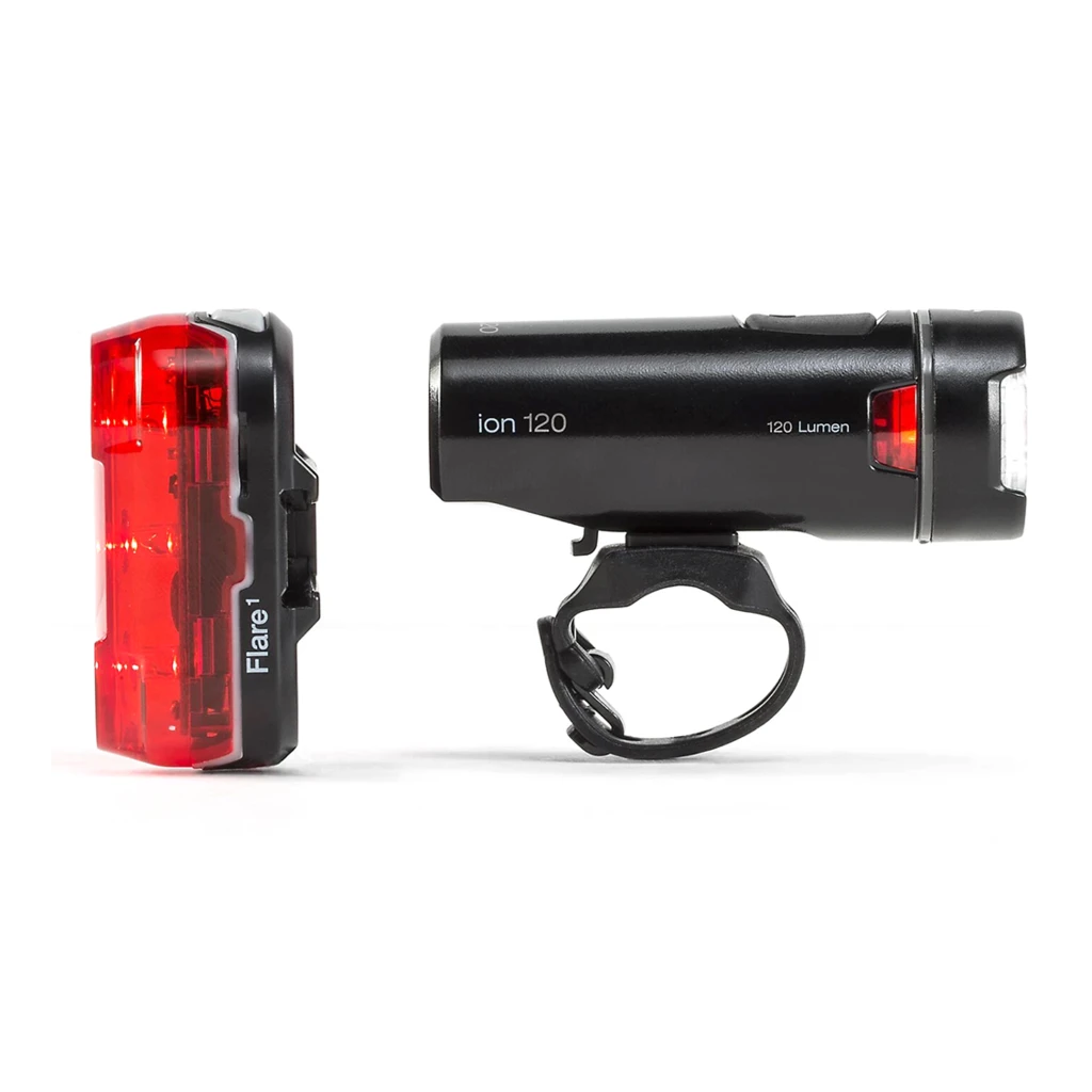 Bontrager Eclairage Bontrager Ion 120/Flare 1 Eclairageset Noir 4 Bontrager Eclairage Bontrager Ion 120/Flare 1 Eclairageset Noir – Image 2