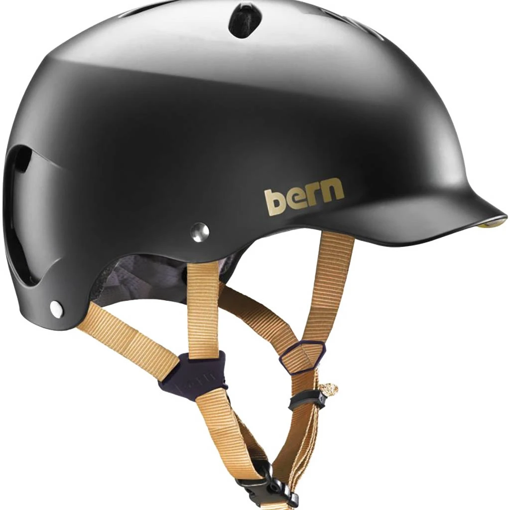 Bern Watts Classic Satin Black/Gold 3 Bern Watts Classic Satin Black/Gold