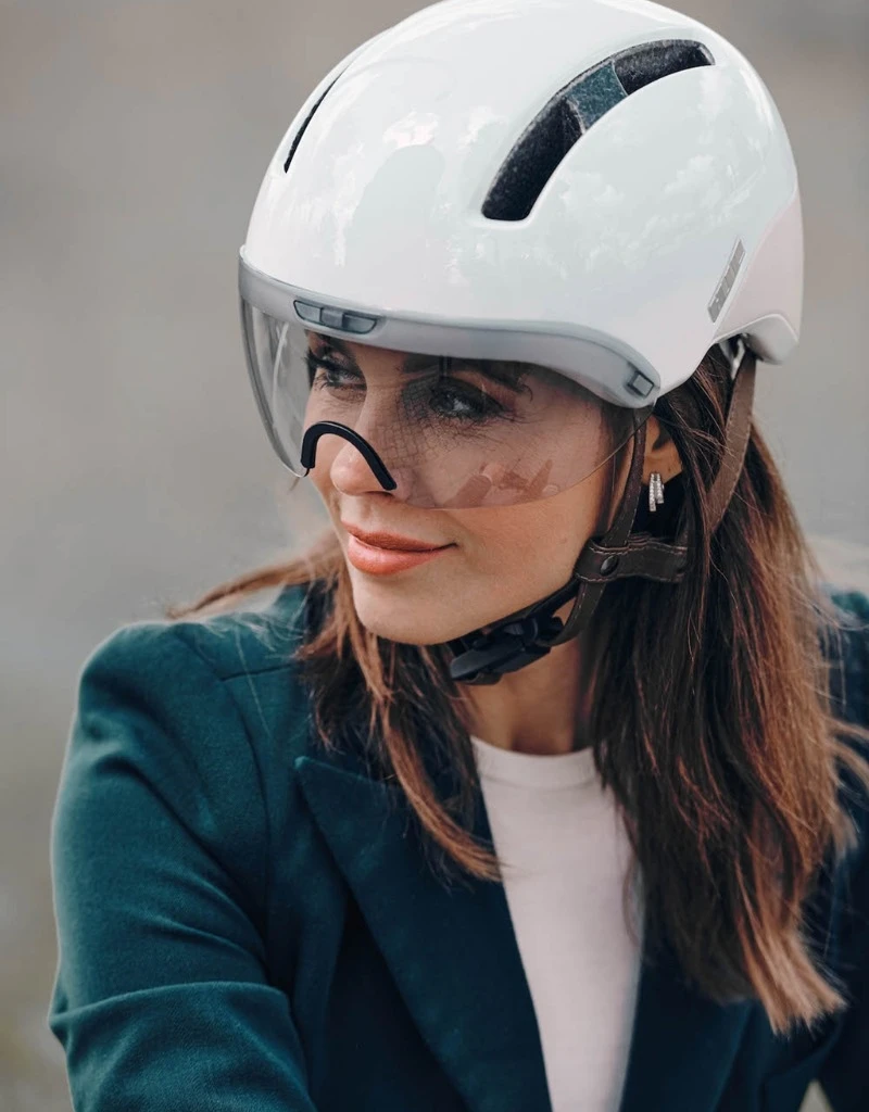 HJC CALIDO PLUS VISIERE PEARL WHITE GREY Blanc 9 HJC CALIDO PLUS VISIERE PEARL WHITE GREY Blanc – Image 7