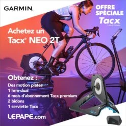 Hometrainer Tacx NEO 2T Smart + Tacx® NEO Motion Plates + Ceinture Cardiaque Garmin + ServietteTacx + Bidons + Abonnements Premium Tacx® 6 Mois 14 Hometrainer Tacx NEO 2T Smart + Tacx® NEO Motion Plates + Ceinture Cardiaque Garmin + ServietteTacx + Bidons + Abonnements Premium Tacx® 6 Mois -RideLight Boutique op tacx 2023 fp